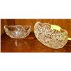 Image 1 : LOT OF 2 ASSORTED CRYSTAL BOWLS ONE IS PINWHEEL
