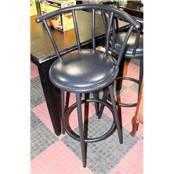 PAIR OF SWIVEL BAR STOOLS