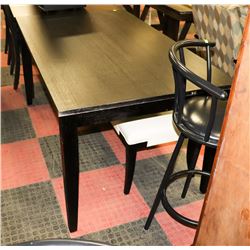 BLACK KITCHEN TABLE (60"X36"X30.5")