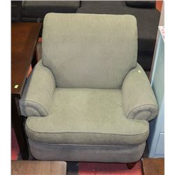 SAGE GREEN FABRIC SOFA CHAIR