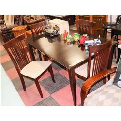 TABLE (60"X38"X30") WITH 4 SIDECHAIRS