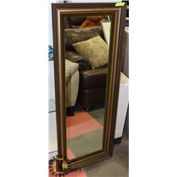 WOOD FRAMED WALL MIRROR