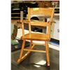 Image 1 : SOLID WOOD CHILD SIZE ROCKING CHAIR