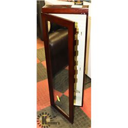 LARGE WALL MOUNT JEWELLERY BOX, 15"X5"X45".