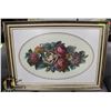 Image 1 : ESTATE NEEDLEPOINT PICTURE OF ROSES