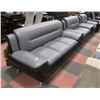 Image 1 : NEW BLK/GREY LEATHERETTE 76" SOFA, 60" LOVESEAT &