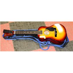MARK II CHILDS SUNBURST GUITAR WITH SOFT CASE.