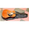 Image 1 : PEERLESS ACOUSTIC NATURAL GUITAR WITH SOFT CASE