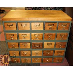 25 DRAWER STORAGE UNIT FROM ESTATE SEWING ROOM