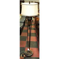 ANTIQUE BRONZE FLOOR LAMP, 5 FT TALL