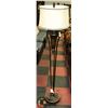 Image 1 : ANTIQUE BRONZE FLOOR LAMP, 5 FT TALL