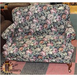 FLORAL 54" LOVE SEAT.