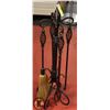 Image 1 : METAL FIRESIDE COMPANION SET
