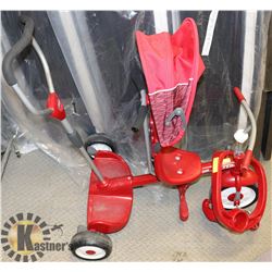RADIO-FLYER 3-IN-1 TRICYCLE W/ PUSH HANDLE