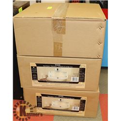 LOT OF 3 NEW RYKER FLUSH MOUNT CHROME FINISH