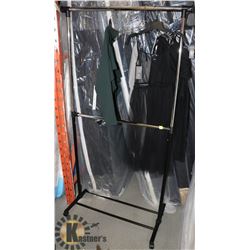 2 TIER CLOTHING RACK WITH LADIES CLOTHING