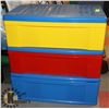 Image 1 : STORAGE PLASTIC 3 DRAWER CONTAINER