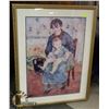 Image 1 : LARGE FRAMED RENOIR PICTURE 43X32
