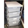 Image 1 : ROLLING CART WITH REMOVEABLE TRAYS IDEAL FOR