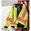 Image 1 : SIZE LARGE YELLOW SAFETY JACKET, REVERSIBLE
