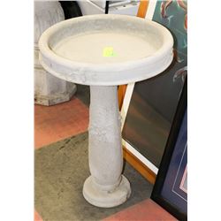 CONCRETE 2 PIECE BIRDBATH 16" X 23"