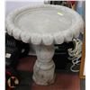 Image 1 : XLARGE 2 PIECE CONCRETE BIRDBATH 27" X 27"