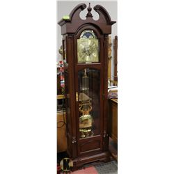 ESTATE GRANDFATHER CLOCK WITH BRASS WORKS AND