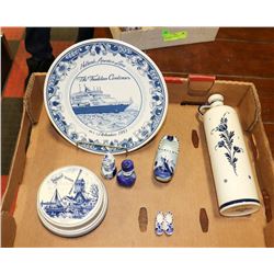 SELECTION OF ASSORTED DELFTWARE.
