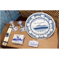 SELECTION OF ASSORTED DELFTWARE.