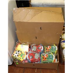 4 BOXES OF COIN BANKS