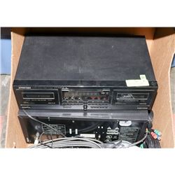 PIONEER STEREO EQUIPMENT, DOUBLE CASSETTE PLAYER,
