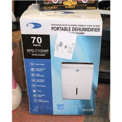 PORTABLE DEHUMIDIFIER RPD-711DWP, 70 PINTS