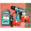 Image 1 : MAKITA 14.4VOLT DRILL WITH 2 BATTERIES & CHARGER.