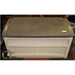 LAWN CARE CHEST ON WHEELS WITH CONTENTS