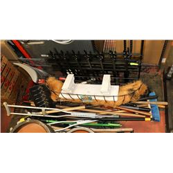 LARGE ASSORTMENT OF YARD TOOLS AND GATES