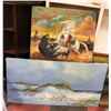 Image 1 : 2 CANVAS PAINTINGS UNFRAMED