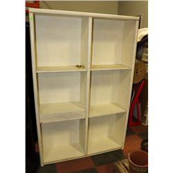 6' WHITE WASH SHELVING UNIT
