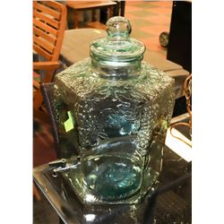 DECORATIVE GLASS DRINK DISPENSER
