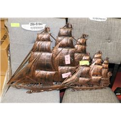PAIR OF COPPERCRAFT SAILBOAT WALL HANGINGS