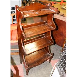 MINI SOLID WOOD SHELF, 18"X10"X38"