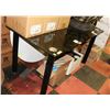 Image 1 : UNCLAIMED MERCHANDISE BLACK GLASS KITCHEN TABLE