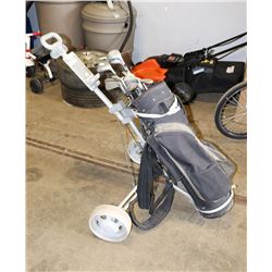 BEN HOGAN APEX 2 GOLF CLUBS, BAG AND CART