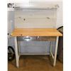 Image 1 : WORK BENCH WITH 2 DRAWERS AND BACK DROP