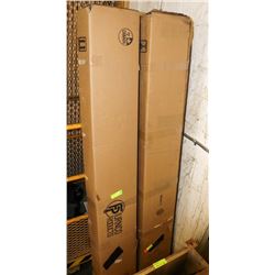 PAIR OF TOWER CD BOOKSHELVES IN BOX