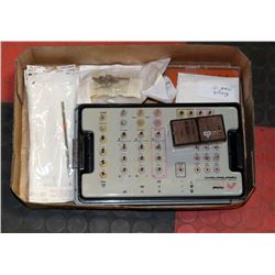 FLAT OF DENTIST TOOLS, DRILL ENDS AND SCRAPERS