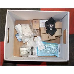 BOX OF VARIOUS DENTAL EQUIPMENT AND ACCESSORIES
