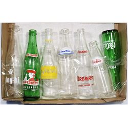 VINTAGE SODA POP BOTTLE COLLECTION.