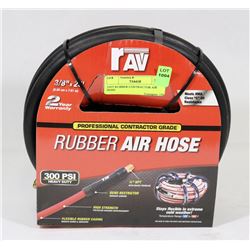 25FT RUBBER CONTRACTOR AIR HOSE, 300PSI