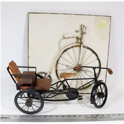 VINTAGE BICYCLES METAL WALL