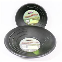 SET OF 10" AND 14" PROSPECTING GOLD PANS FOR GOLD